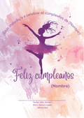 Girl's Birthday Invitation (Dance)