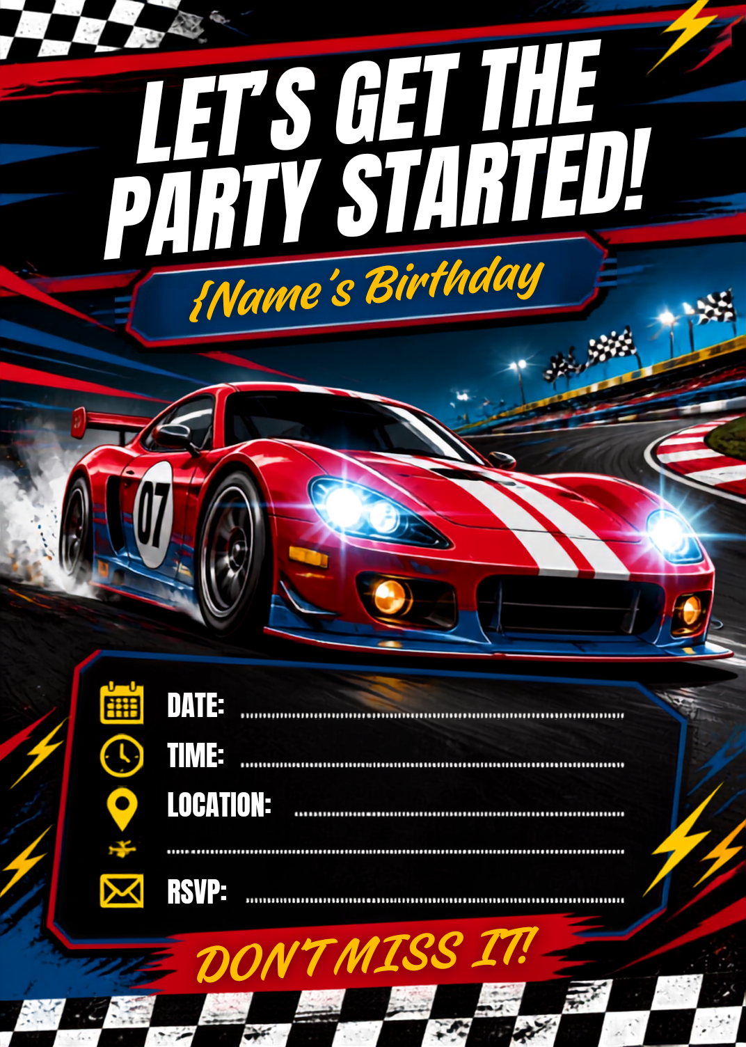 Birthday Party boys (Car)