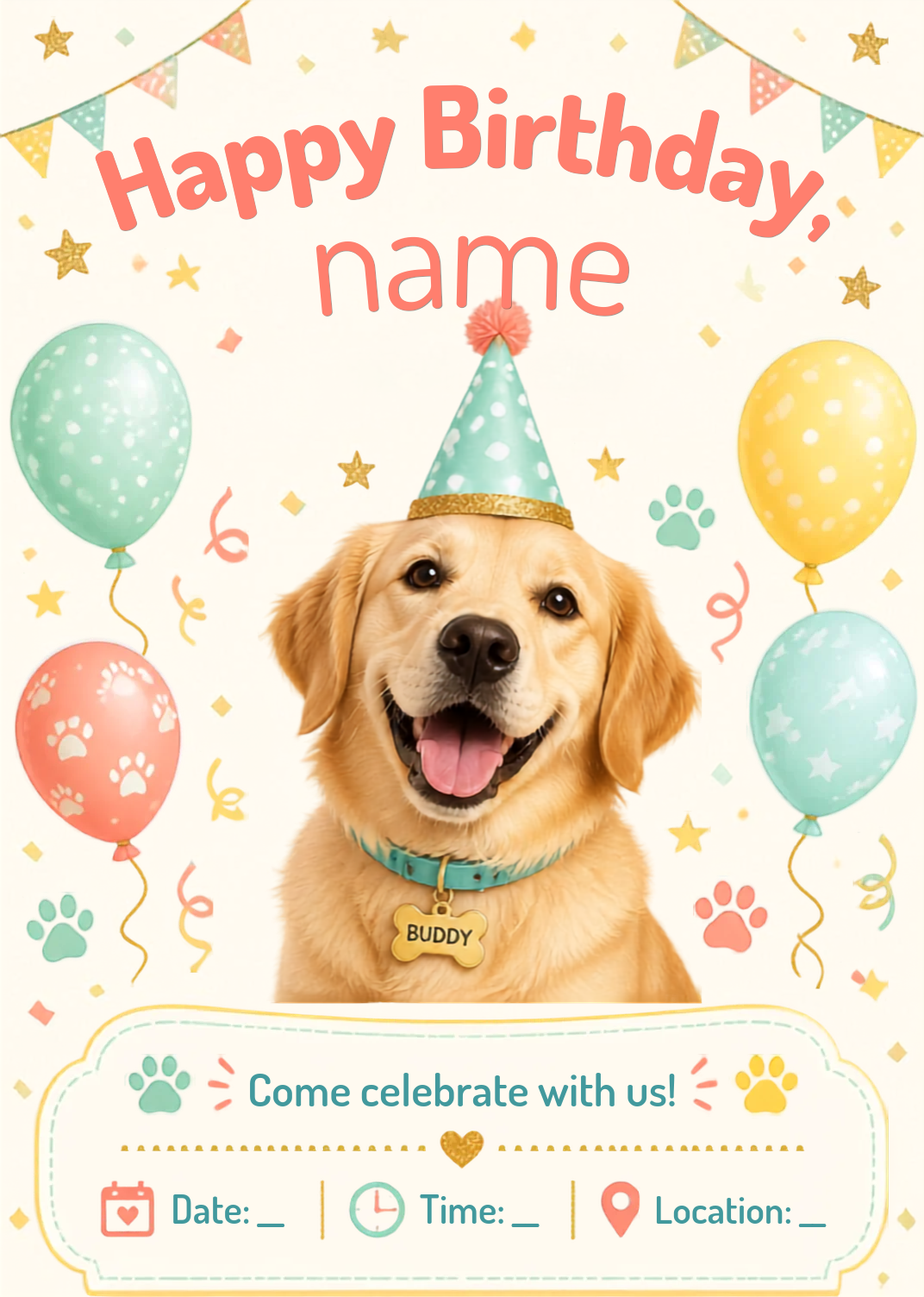 Birthday Card (Dogs)