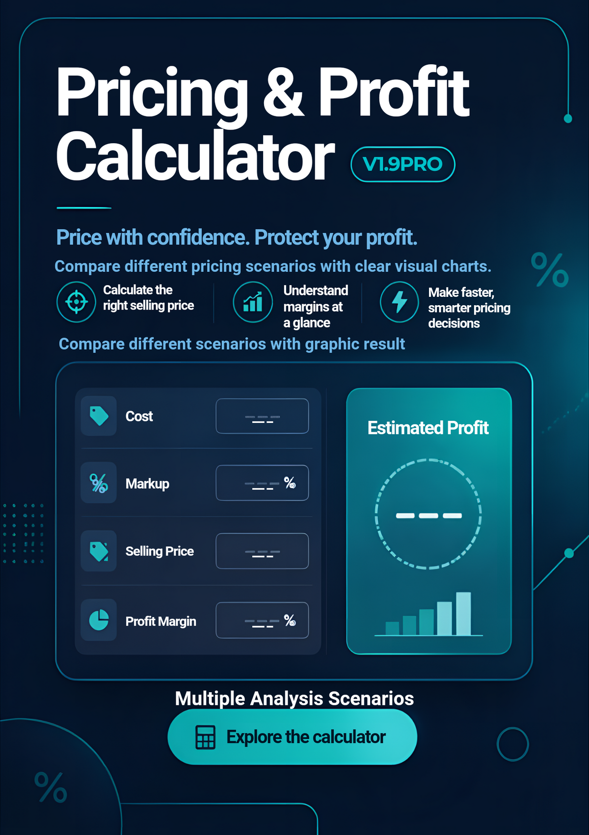 Profit & Pricing Calculator V1.9PRO || Calculadora de Precios y Ganancia V1.9PRO