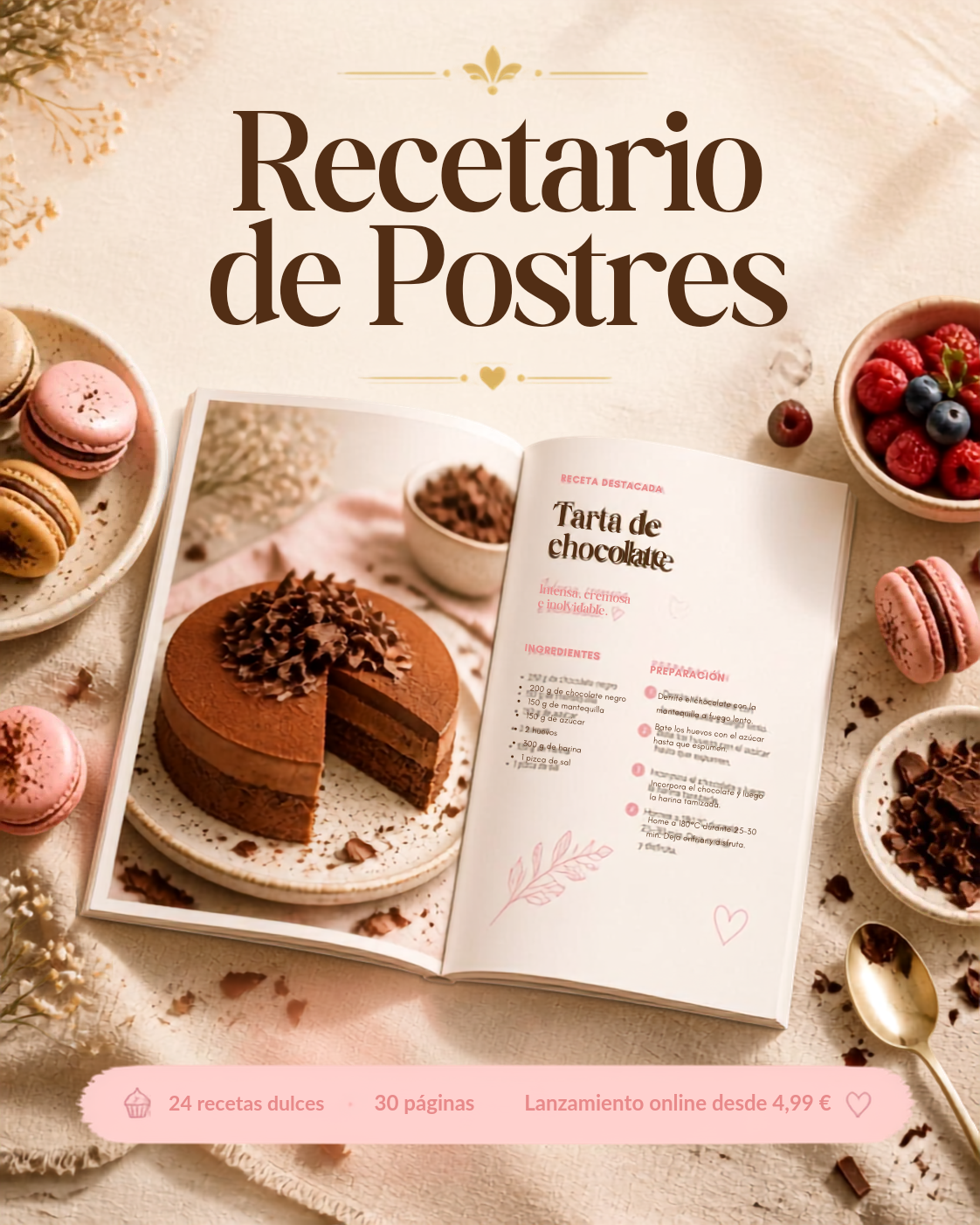 Dessert Recipe Book (24 recipes)