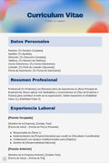Digital CV in Spanish / 5 Variations