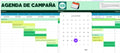 Campaign Schedule / Illustrative and editable